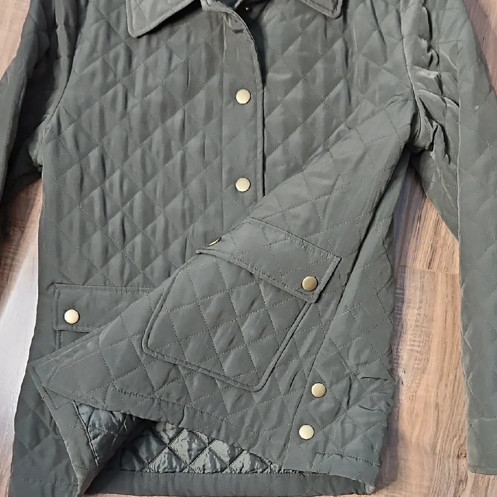 Colebrook Women's Quilted Jacket - Olive Green Medium - Picture 6 of 12
